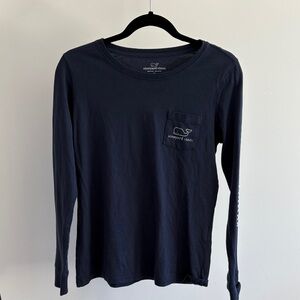 Vineyard Vines Dark Blue Long Sleeve Tee